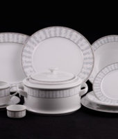 Столовый сервиз 25/6 Сабина "Серый орнамент", 1013, Leander