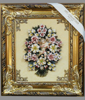 Панно "Букет с ангелом", Arte Casa