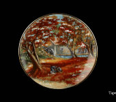 Декоративная тарелка "Итальянский пейзаж", 1223/2-3, Anton Weidl Gloria