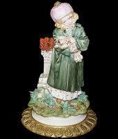 Статуэтка "Девушка с собакой", Cattin 