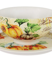 Суповая чашка на блюдце Дары природы