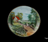 Декоративная тарелка "Итальянский пейзаж", 1223/2-4, Anton Weidl Gloria