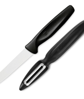 Набор ножей для чистки и нарезки овощей и фруктов, с плавающим лезвием, рукоятка черная, Wuesthof