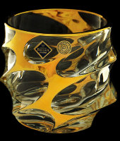 Набор стаканов для виски "Calypso" голд, 6 шт, хрусталь, Bohemia Jihlava