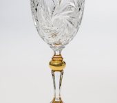 Набор бокалов для вина "Pinwheel Gold", 6 шт, хрусталь, Bohemia Jihlava