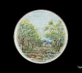 Декоративная тарелка "Тоскана пейзаж", 1224/1-4, Anton Weidl Gloriа