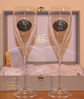 Набор для шампанского "Обручальные кольца" (2 шт.), Chinelli