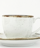 Набор чайных пар 300 мл, 6 шт, "Alumina Nostalgia White", PORCELANA BOGUCICE