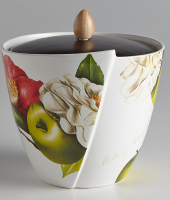 Банка для сыпучих продуктов "Яблоки и камелии", Ceramiche Viva         