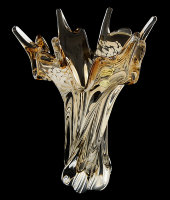 Ваза "Тигровый глаз", гутинское стекло, Egermann