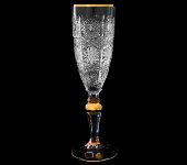 Бокал для шампанского "500PK" золото, набор 6 шт, Bohemia Jihlava