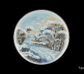 Декоративная тарелка "Тоскана пейзаж", 1224/1-3, Anton Weidl Gloriа