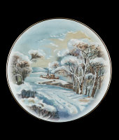 Декоративная тарелка "Тоскана пейзаж", 1224/1-3, Anton Weidl Gloriа