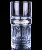 Набор для воды, 6 бокалов, отделка серебряного цвета, 9х6 см CR1810BC