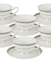 Набор 12 предметов Бостон : 6 чашек + 6 блюдец