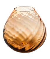 Ваза h 26 см, цвет янтарный