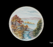 Декоративная тарелка "Тоскана пейзаж", 1224/1-2, Anton Weidl Gloria