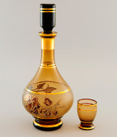 Набор для ликера коричневый "Роза", Egermann