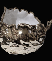 Ваза для фруктов "Лист", Swarovski, Bruno Costenaro 