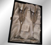Набор бокалов для шампанского на 2 персоны "Конус", Chinelli