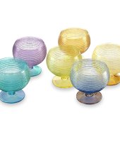 Набор из 6-ти разноцветных креманок, декор Multicolor, IVV, Италия
