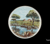 Декоративная тарелка "Тоскана пейзаж", 1224/1-1, Anton Weidl Gloria
