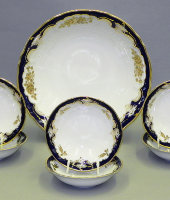 Набор салатников Соната "Кобальт, Золотая роза", 1457, Leander