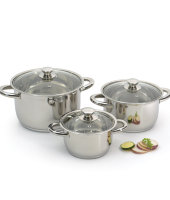 Набор посуды 6 пр. "Vision Prima" (со стальными ручками), BergHOFF 