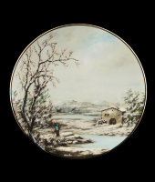 Декоративная тарелка "Тоскана пейзаж", 1224/2-2, Anton Weidl Gloria