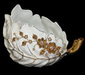 Ваза для фруктов "Лист", Swarovski, Bruno Costenaro 