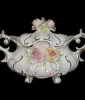 Ваза "Розовые розы", Ceramiche Ferraro