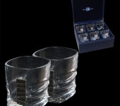 Набор для виски "Ромб", 6 бокалов, 14х27х30 см CR1817BC