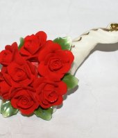 Рог изобилия с розами, Artigiano Capodimonte 