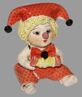 Статуэтка "Клоун - мальчик с гармошкой", Zampiva