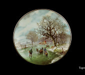 Декоративная тарелка "Зимний пейзаж", 1237/1-1, Anton Weidl Gloriа