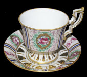 Чайная пара "Цветы", Tiche Porcellane