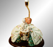 Лампа фарфоровая "Читающая дама", Porcellane Principe
