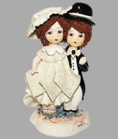 Статуэтка "Девочка и мальчик стоящие", Zampiva