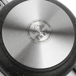 201.24IND Сковорода глубокая, для индукционных плит, с антипригарным покрытием, диам. 24 см, высота 8 см, фиксированная ручка, литой алюминий, толщина дна 8 мм item