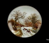 Декоративная тарелка "Зимний пейзаж", 1237/1-3, Anton Weidl Gloriа