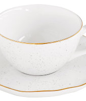 Чашка с блюдцем Artesanal (белая) без инд.упаковки