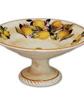 Ваза для фруктов на ножке "Итальянские лимоны", LCS          