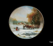 Декоративная тарелка "Фермерский пейзаж", 1244/2, Anton Weidl Gloriа
