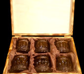 Стаканы для виски Black, в подарочной коробке, 6 шт, Cristallerie Strauss S.A.