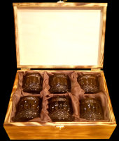 Стаканы для виски Black, в подарочной коробке, 6 шт, Cristallerie Strauss S.A.