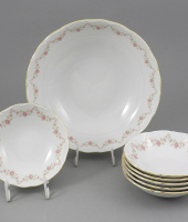 Набор салатников Верона "Мелкие цветы, золото", 0158, Leander