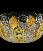 Салатник 14 см, хрусталь с лепкой, Aurum Crystal