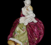 Статуэтка "Дама с ребенком", Porcellane Principe
