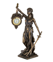 Статуэтка Юстиция с часами