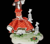 Статуэтка "Дама с собачками", Zampiva